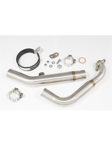 YZF-R 125 2014 - 2018 Passage Bas Diamètre XL Ligne complète & Silencieux Rond Noir En Inox 350mm