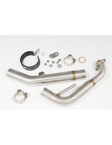 YZF-R 125 2008 - 2013 Passage Bas Diamètre XL Ligne complète & Silencieux Rond Noir En Inox 350mm