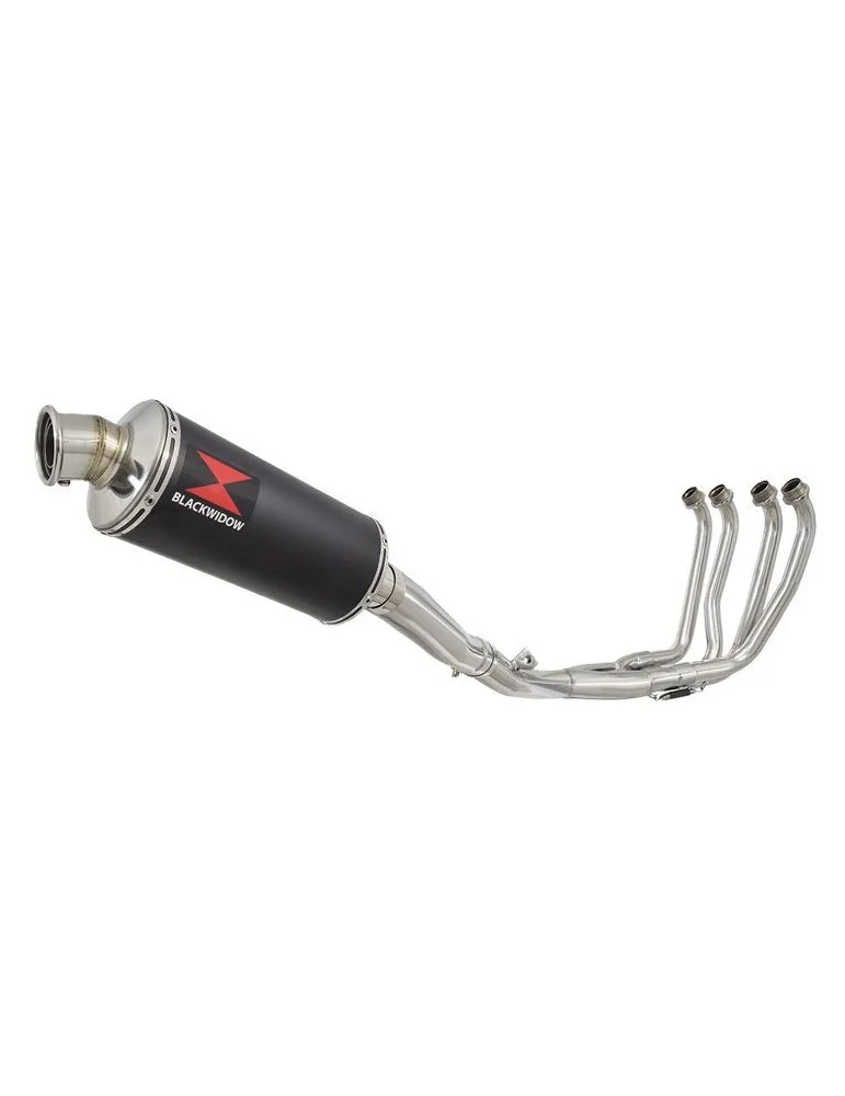 Yamaha YZF600R YZF 600 Thundercat Ligne complète & Silencieux Rond Noir En Inox 300mm