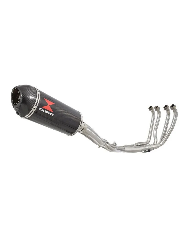 Yamaha YZF600R YZF 600 Thundercat Ligne complètes & Ovale En Carbone Silencieux + Carbon Tip 300mm