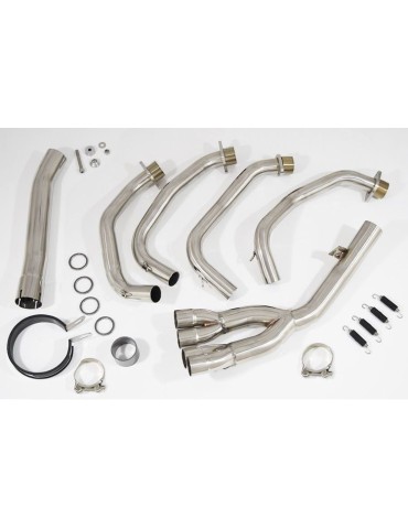 Yamaha YZF600R YZF 600 Thundercat Ligne complètes & Silencieux GP Rond En Carbone + Blue En Inox Tip 230mm