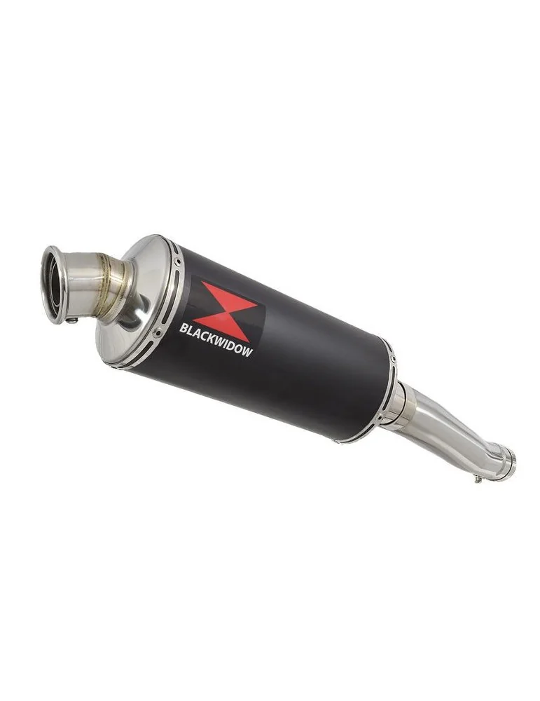 Yamaha YZF600R YZF 600 Thundercat Tube de raccord et Silencieux Rond Noir En Inox 300mm