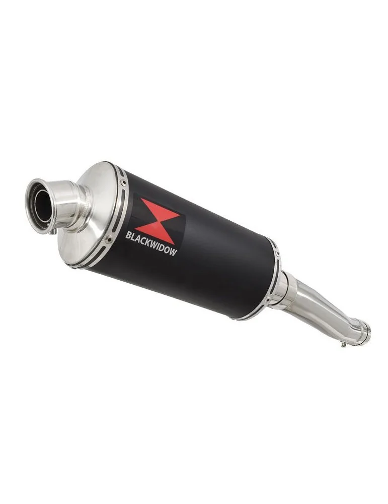 Yamaha YZF600R YZF 600 Thundercat Tube de raccord et Silencieux Ovale Noir En Inox 300mm
