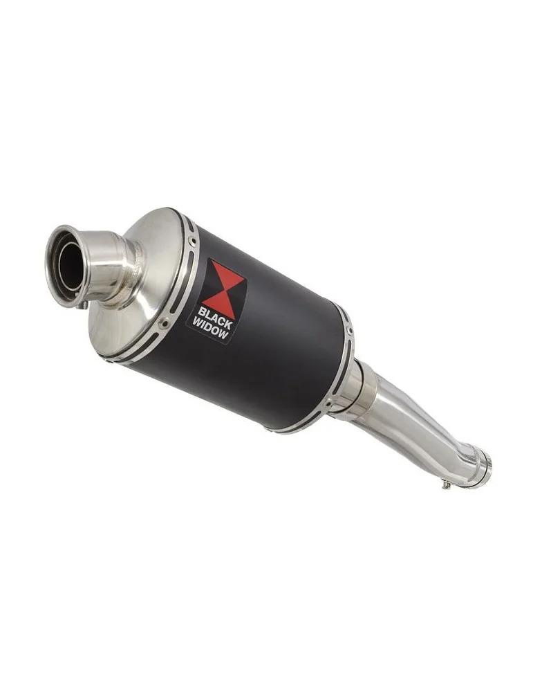Yamaha YZF600R YZF 600 Thundercat Tube de raccord et Silencieux Ovale Noir En Inox 230mm