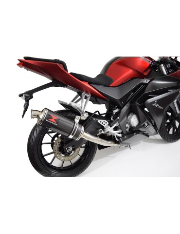 YZF-R 125 2014 - 2018 Hi Level Diamètre XL Ligne complète & Silencieux Ovale En Carbone 300mm