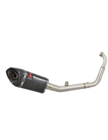 YZF-R 125 2014 - 2018 Passage Bas Diamètre XL Ligne complète & Silencieux Tri Ovale En Carbone 250mm