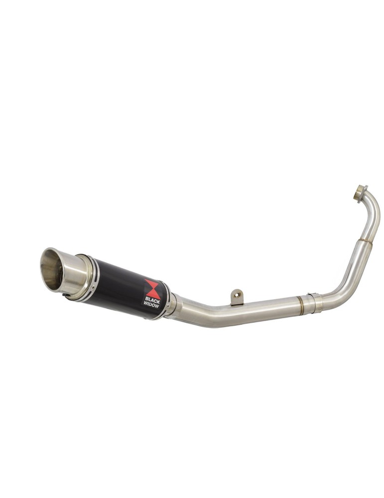 YZF-R 125 2014 - 2018 Passage Bas Diamètre XL Ligne complète & Silencieux Rond GP Style Noir En Inox 230mm