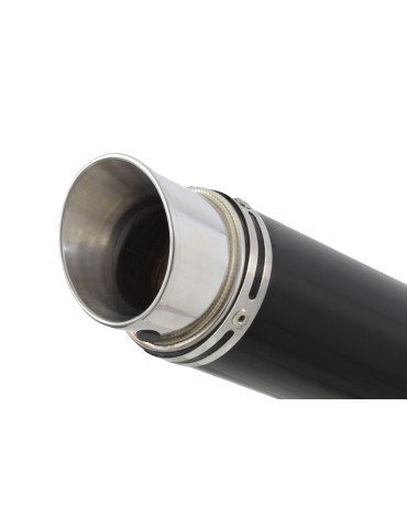 YZF-R 125 2014 - 2018 Passage Bas Diamètre XL Ligne complète & Silencieux Rond GP Style Noir En Inox 230mm