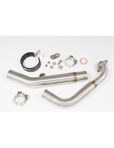 YZF-R 125 2014 - 2018 Passage Bas Diamètre XL Ligne complète & Silencieux Rond GP Style Noir En Inox 230mm