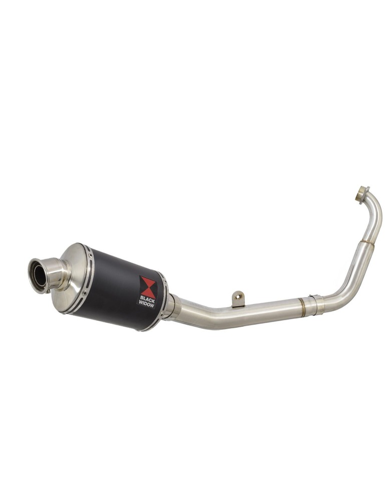 YZF-R 125 2014 - 2017 Passage Bas Diamètre XL Ligne complète & Silencieux Ovale Noir En Inox 230mm