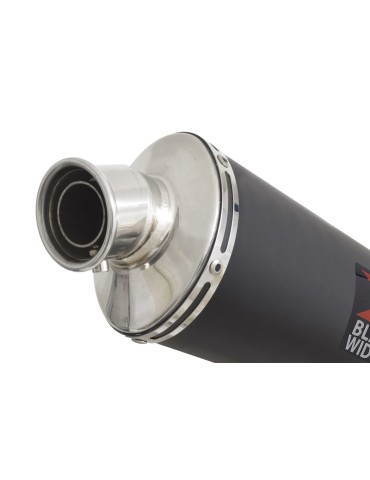YZF-R 125 2014 - 2017 Passage Bas Diamètre XL Ligne complète & Silencieux Ovale Noir En Inox 230mm