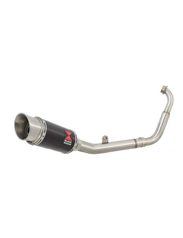 YZF-R 125 2014 - 2017 Passage Bas Diamètre XL Ligne complète & Silencieux Rond En Carbone 200mm