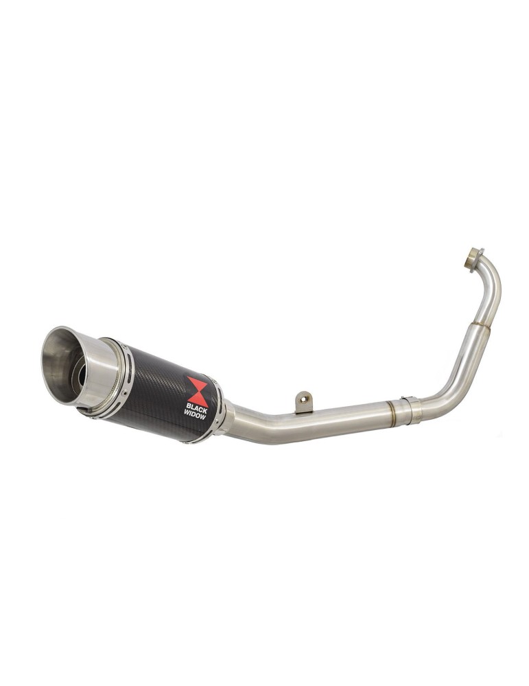 YZF-R 125 2014 - 2017 Passage Bas Diamètre XL Ligne complète & Silencieux Rond En Carbone 200mm