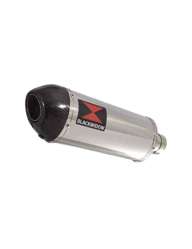 YZF-R 125 2008 - 2013 Passage Haut Diamètre XL Ligne complète & Silencieux Ovale en Inox + Canule en Carbone 300mm