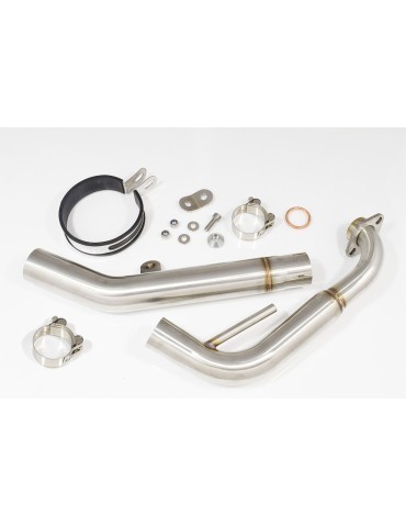YZF-R 125 2008 - 2013 Passage Bas Diamètre XL Ligne complète & Silencieux Rond Noir En Inox 300mm