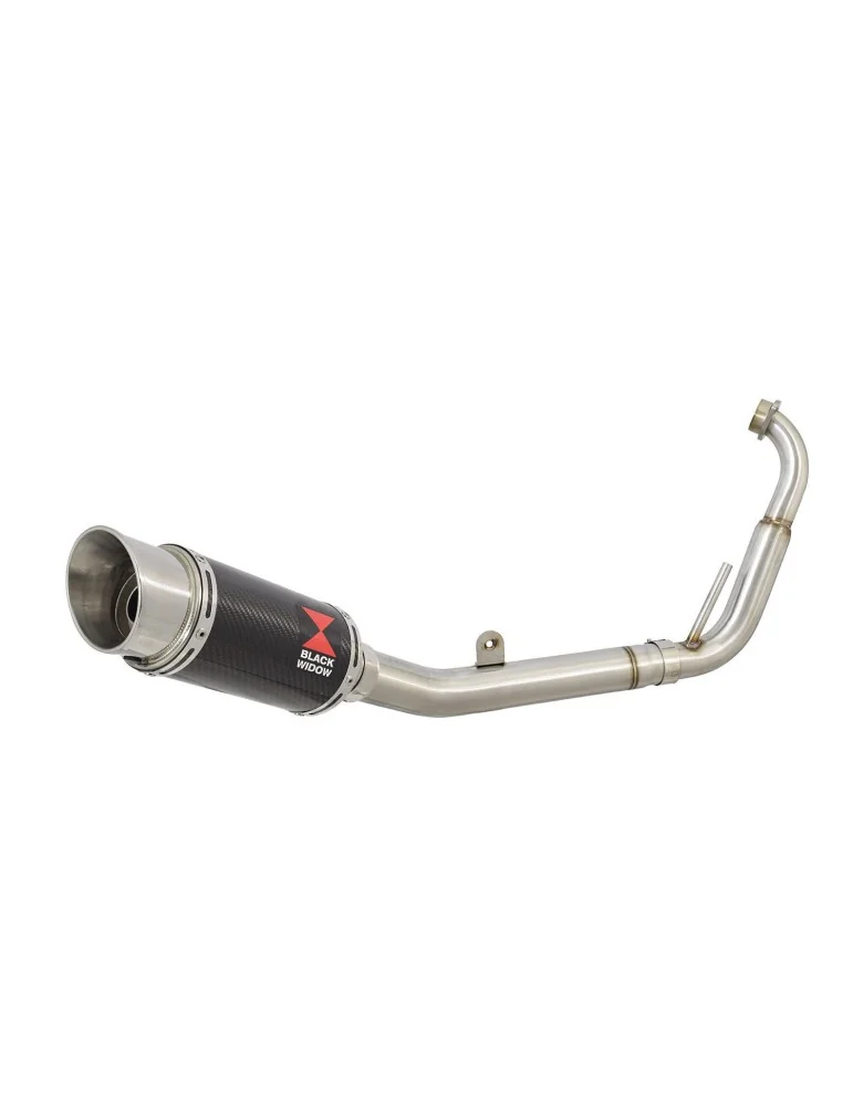 YZF-R 125 2008 - 2013 Passage Bas Diamètre XL Ligne complète & Silencieux Rond En Carbone 200mm