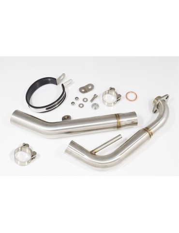 YZF-R 125 2008 - 2013 Passage Bas Diamètre XL Ligne complète & Silencieux Ovale Noir En Inox + Canule En Carbone 300mm
