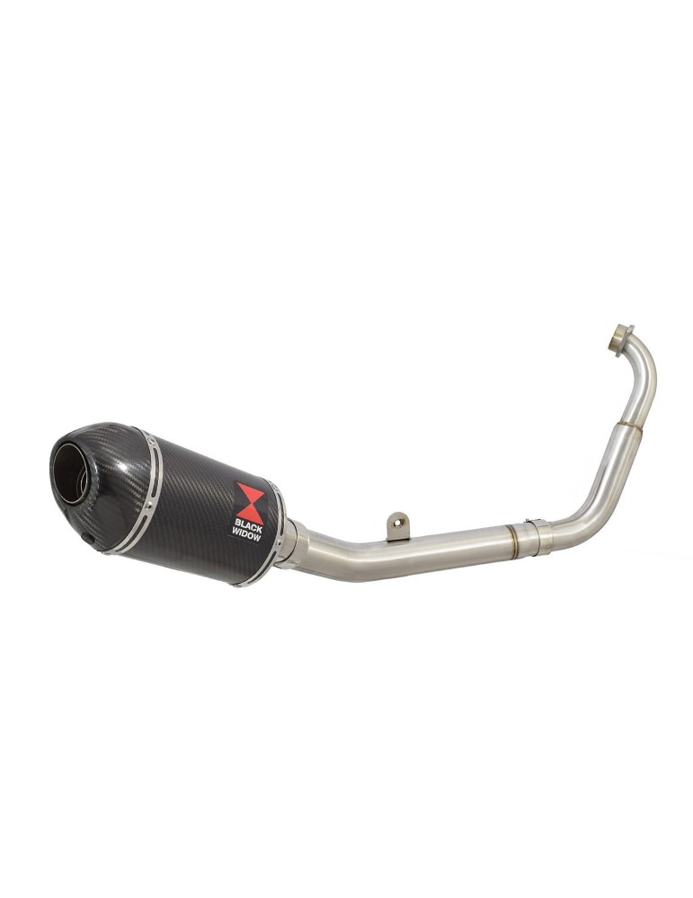 YZF-R 125 2014 - 2017 Passage Bas Diamètre XL Ligne complète & Silencieux Ovale En Carbone 200mm