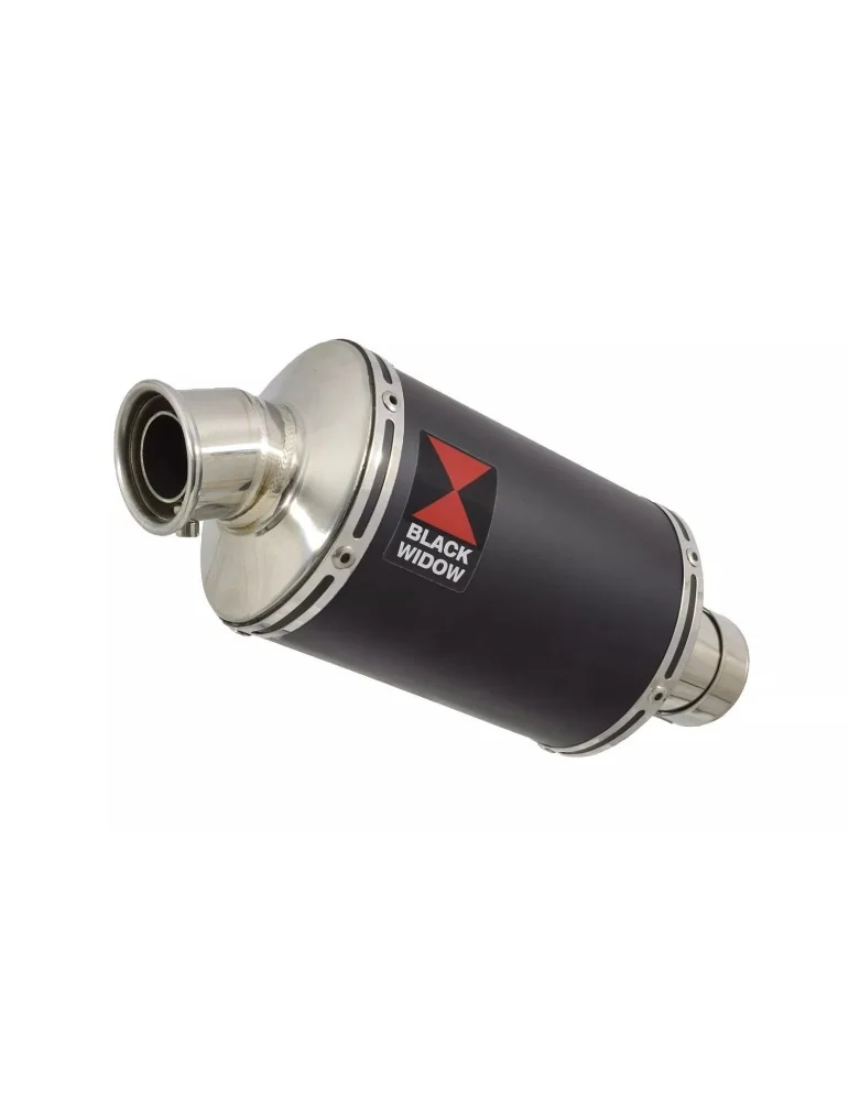 KAWASAKI ZX7R ZX-7R Ligne complète & Silencieux Ovale Noir En Inox 230mm