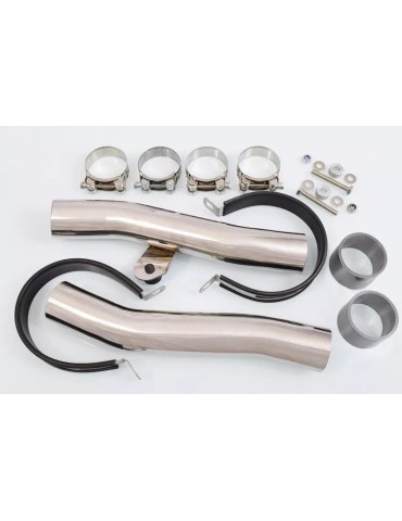 ZZR600 ZZR 600 4-2 Tube de raccord et Silencieux GP Inox Noir 230mm