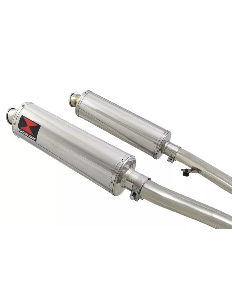 ZZR400 ZZR 400 4-2 exhaust linkpipes et Ovale Silencieux En Inox 400mm