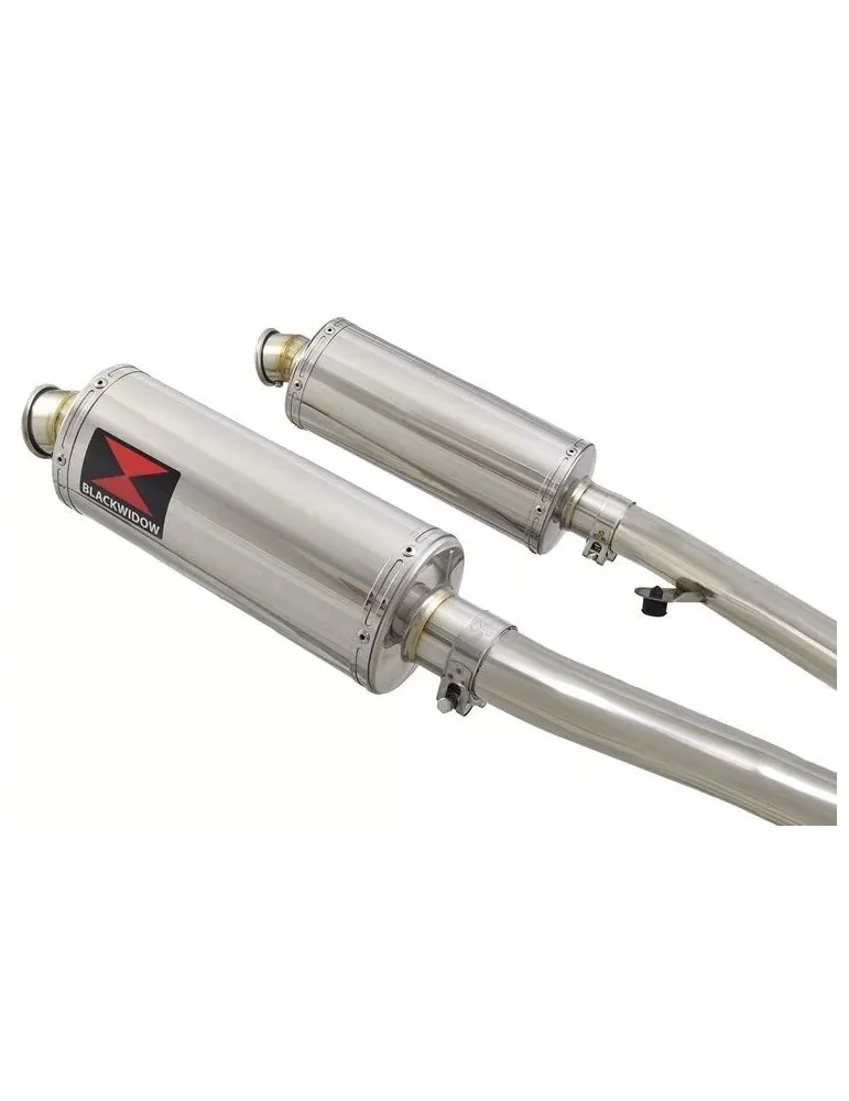 ZZR400 ZZR 400 4-2 exhaust linkpipes et Ovale Silencieux En Inox 300mm