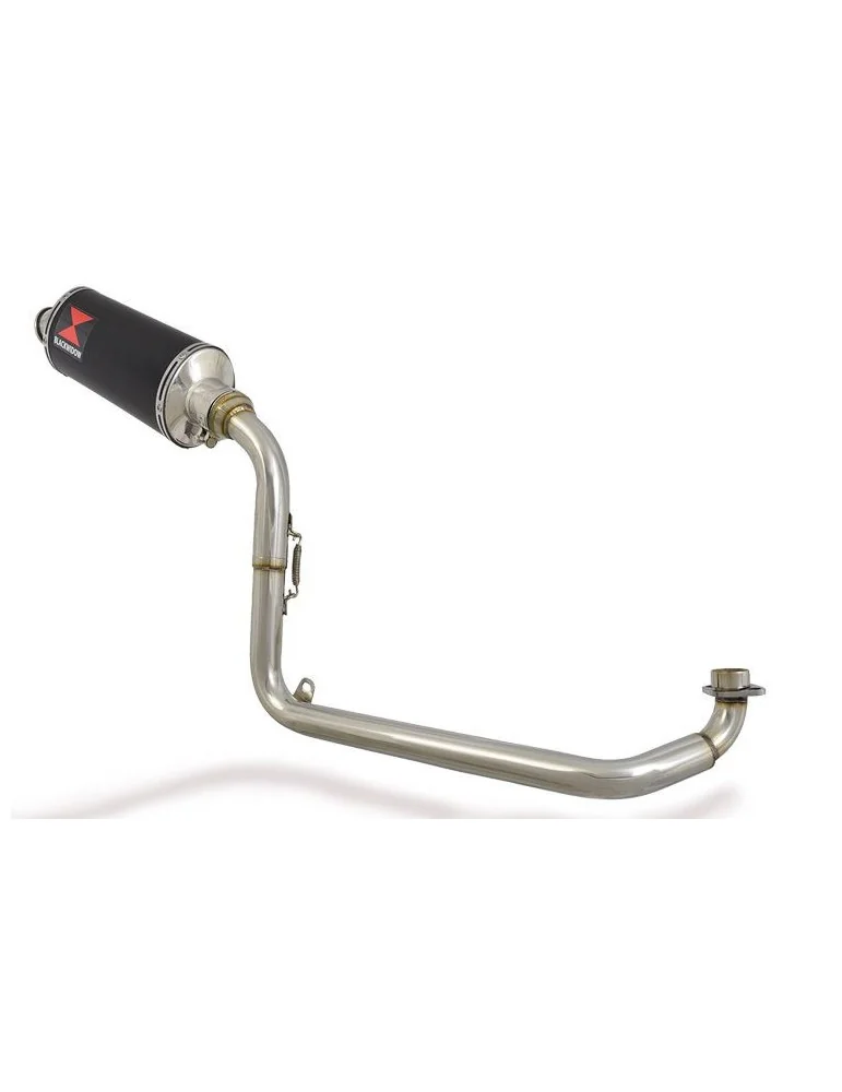 MSX 125 GROM 1-1 Ligne complète & Silencieux Ovale Noir En Inox 300mm