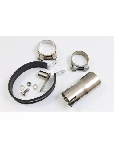 R850GS Décatalyseur exhaust collector & Ovale En Carbone Silencieux + carbon tip 300mm