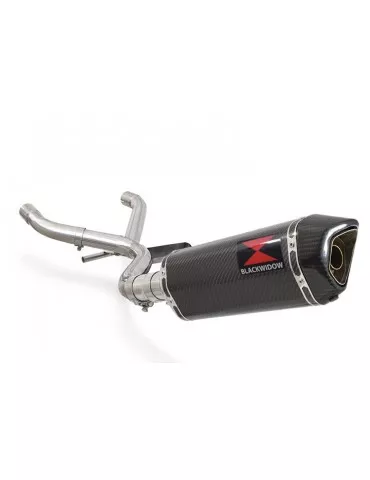 R850GS Décatalyseur exhaust collector & Hexagonale En Carbone Silencieux 300mm