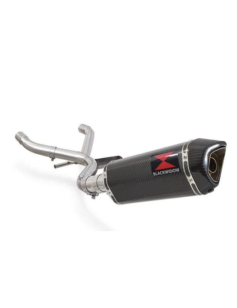 R850GS Décatalyseur exhaust collector & Hexagonale En Carbone Silencieux 300mm