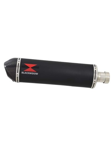YZF1000 YZF1000R 1996-2003 Thunderace Ligne complète & Silencieux Ovale Noir En Inox + Canule en Carbone 400mm