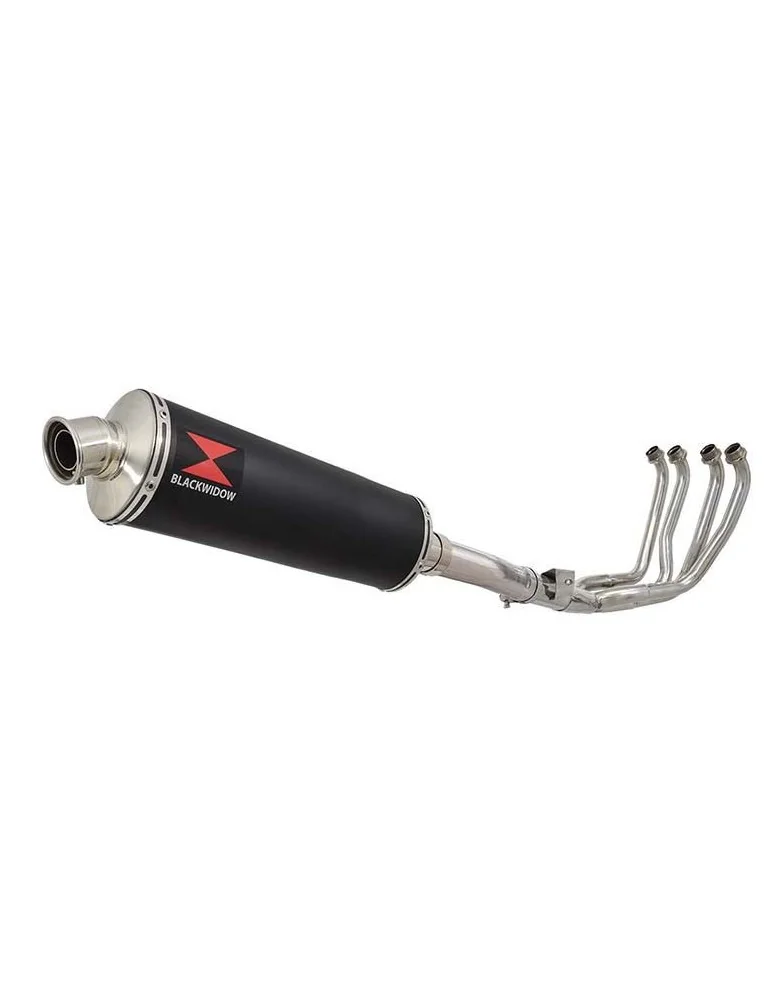 YZF1000 YZF1000R 1996-2003 Thunderace Ligne complète & Silencieux Ovale Noir En Inox 400mm