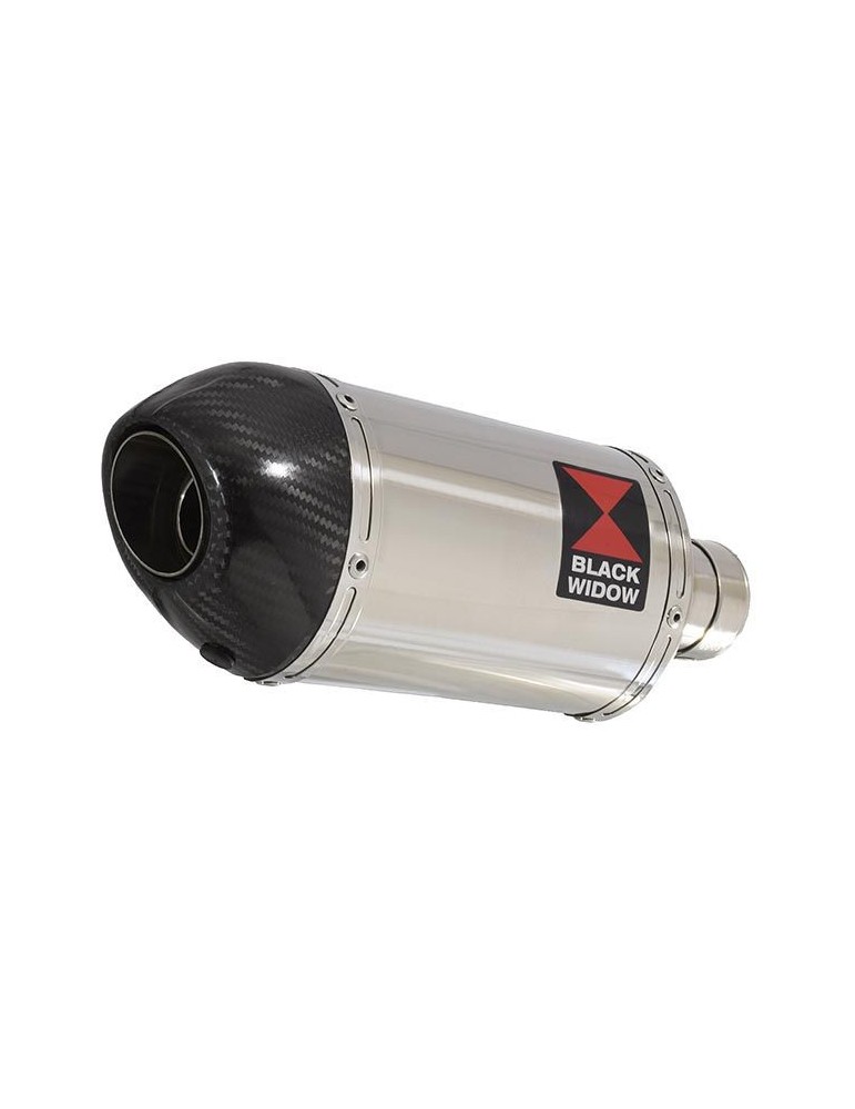 GSX1250FA GSX 1250 2010-2016 Refroidissement à Eau / Tube de raccord et Silencieux Ovale En Inox + Canule en Carbone 200mm