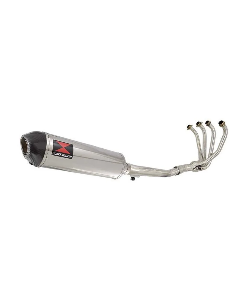 GSF 1200 GSF1200 Bandit 1995-2006 Ligne complète & Silencieux Ovale En Inox + Canule en Carbone 400mm