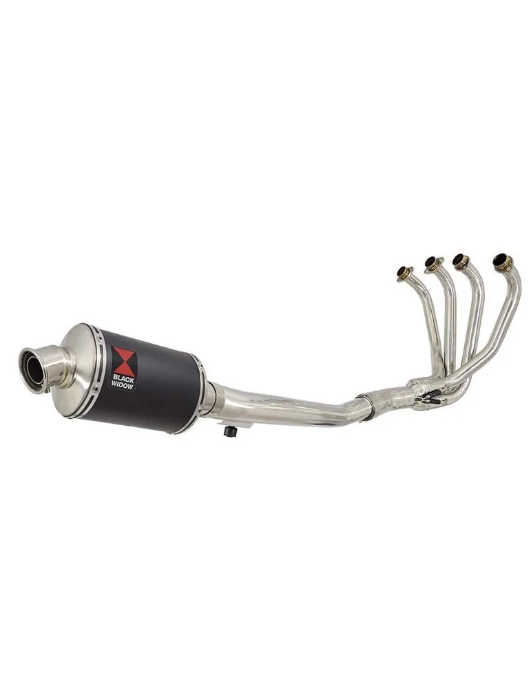 GSF 1200 GSF1200 Bandit 1995-2006 Ligne complète & Silencieux Ovale Noir En Inox 230mm