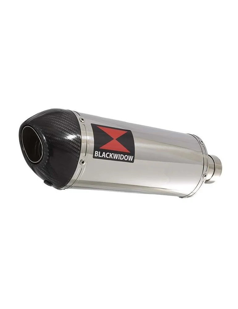 GSX650F GSX 650 F 2007-2016 Tube de raccord et Silencieux Ovale En Inox + Canule en Carbone 300mm