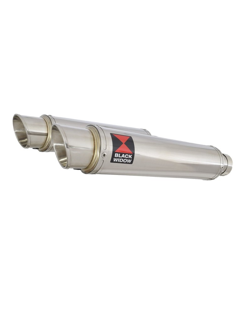 YZF R1 04-05 Silencieux Kit & Silencieux GP Style Rond En Inox 350mm