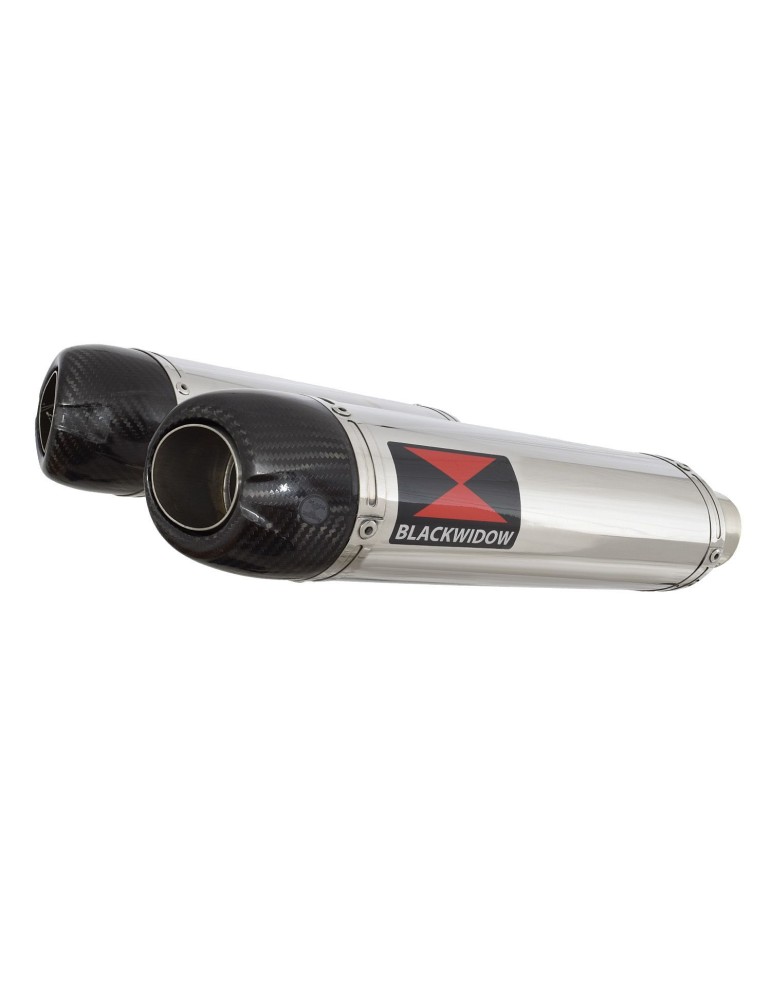 YZF R1 04-05 Silencieux Kit & Silencieux Ovale En Inox + Canule en Carbone 300mm