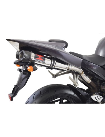 YZF R1 04-05 Silencieux Kit & Silencieux Ovale En Inox + Canule en Carbone 300mm