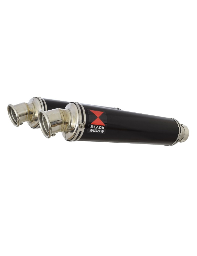 YZF R1 04-05 Silencieux Kit & Silencieux Rond Noir 350mm