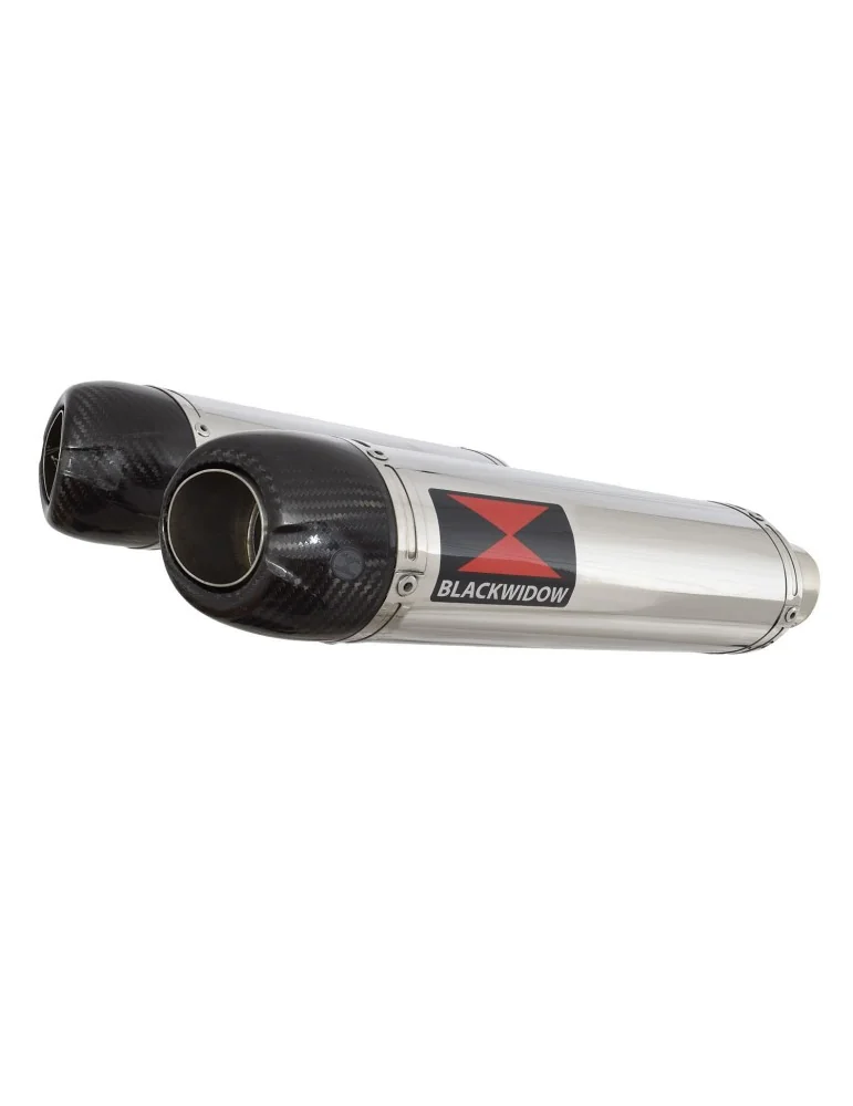 YZF R1 04-05 Décatalyseur Kit Silencieux & Silencieux Ovale En Inox + Canule en Carbone 300mm