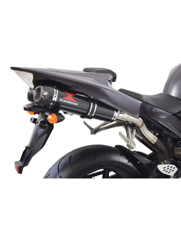 YZF R1 04-05 Silencieux Kit & Silencieux Ovale En Carbone + Canule en Carbone 300mm