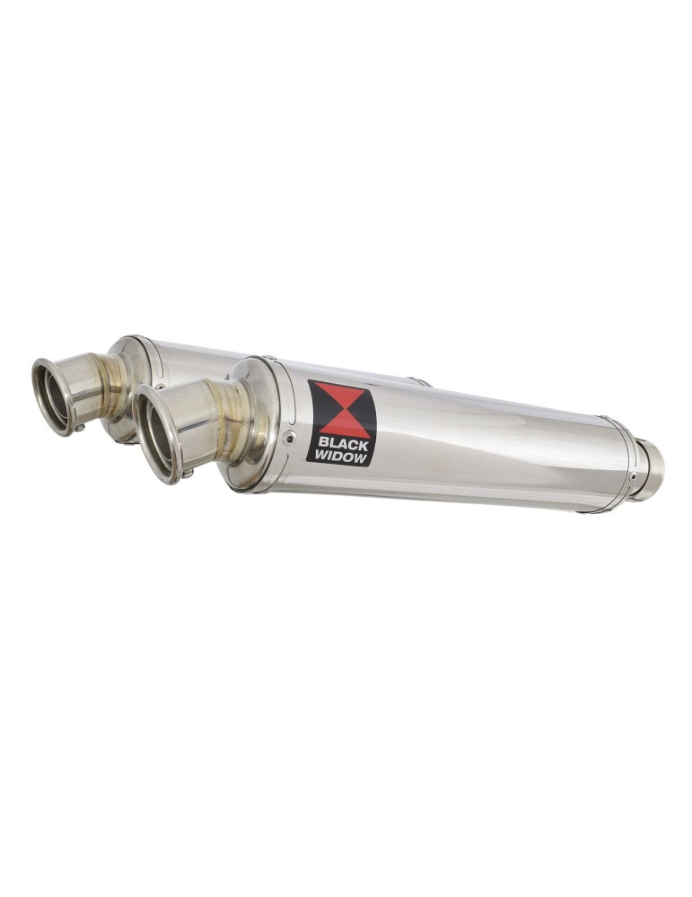 YZF R1 04-05 Silencieux Kit & Silencieux Rond En Inox 350mm