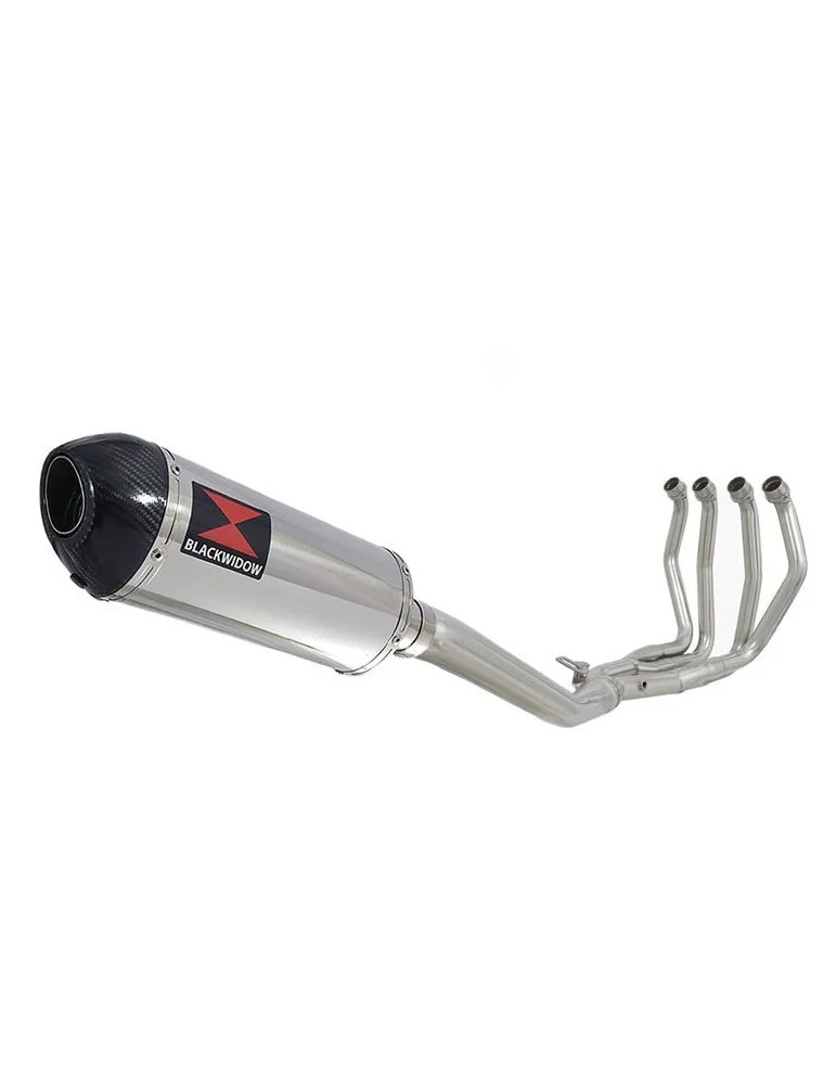 GSX1300R GSX 1300 R HAYABUSA 1999-2007 4-1 Ligne complète & Silencieux Ovale En Inox + Canule En Carbone 300mm