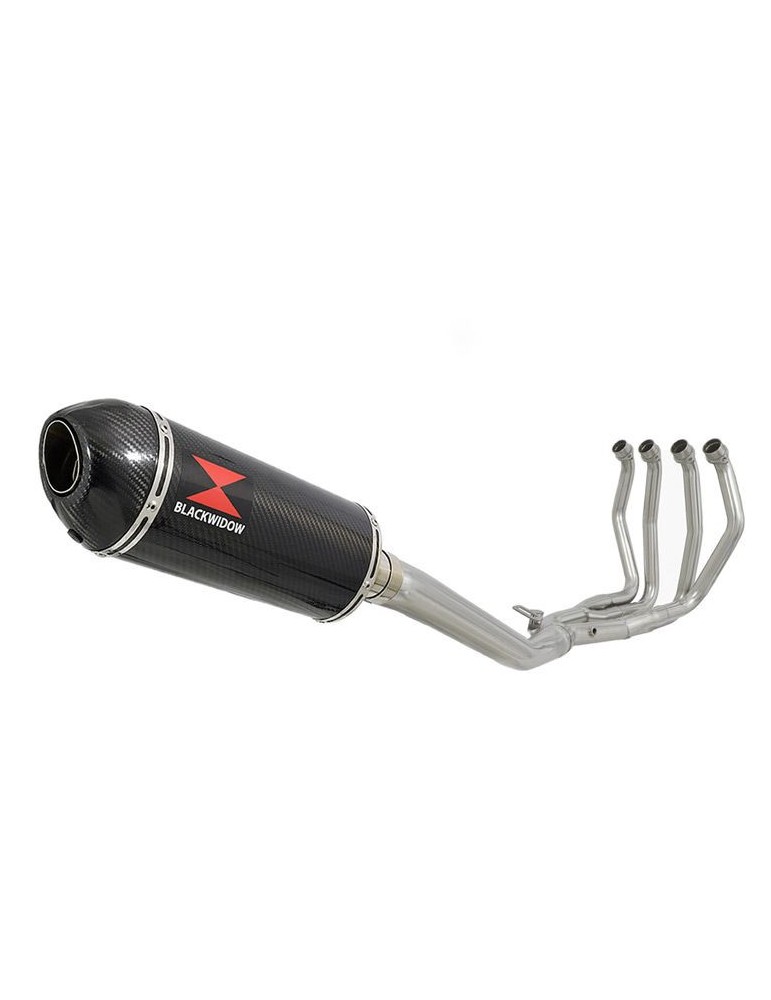 GSX1300R GSX 1300 R HAYABUSA 1999-2007 4-1 Ligne complète & Silencieux Ovale En Carbone 300mm