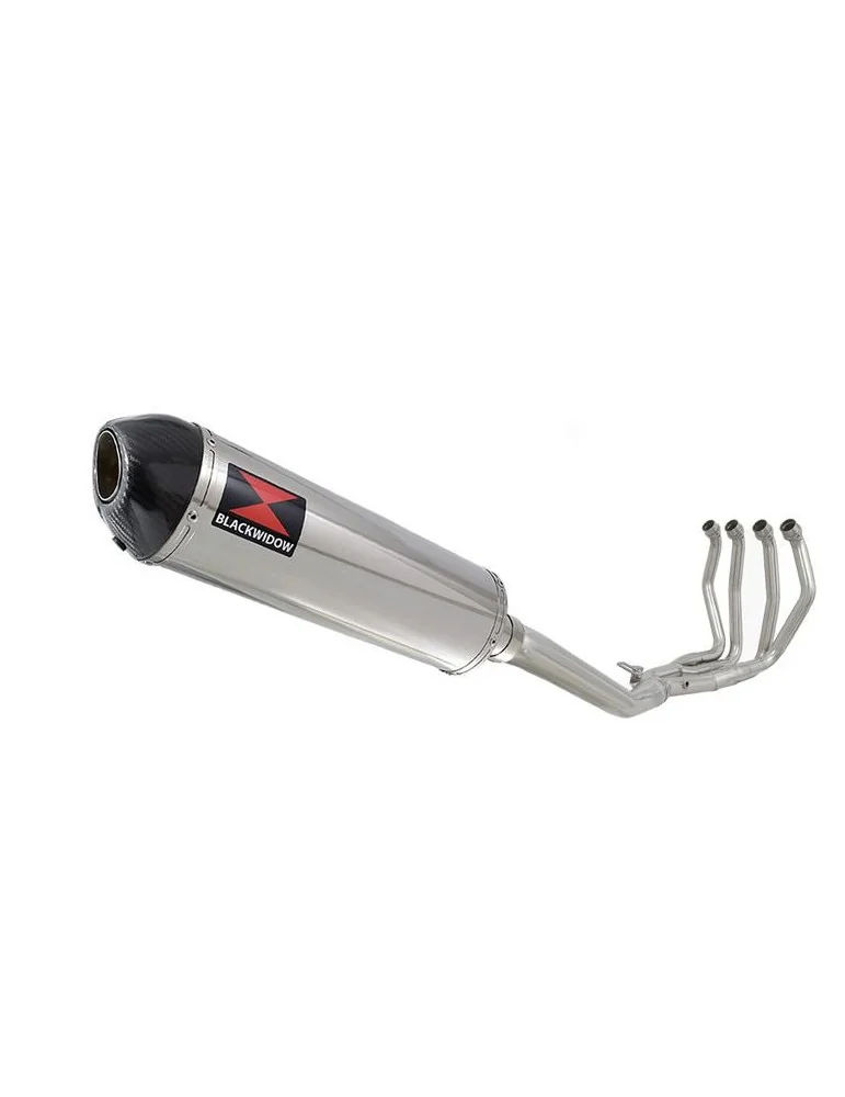 GSX1300R GSX 1300 R HAYABUSA 1999-2007 4-1 Ligne complète & Silencieux Ovale En Inox + Canule En Carbone 400mm
