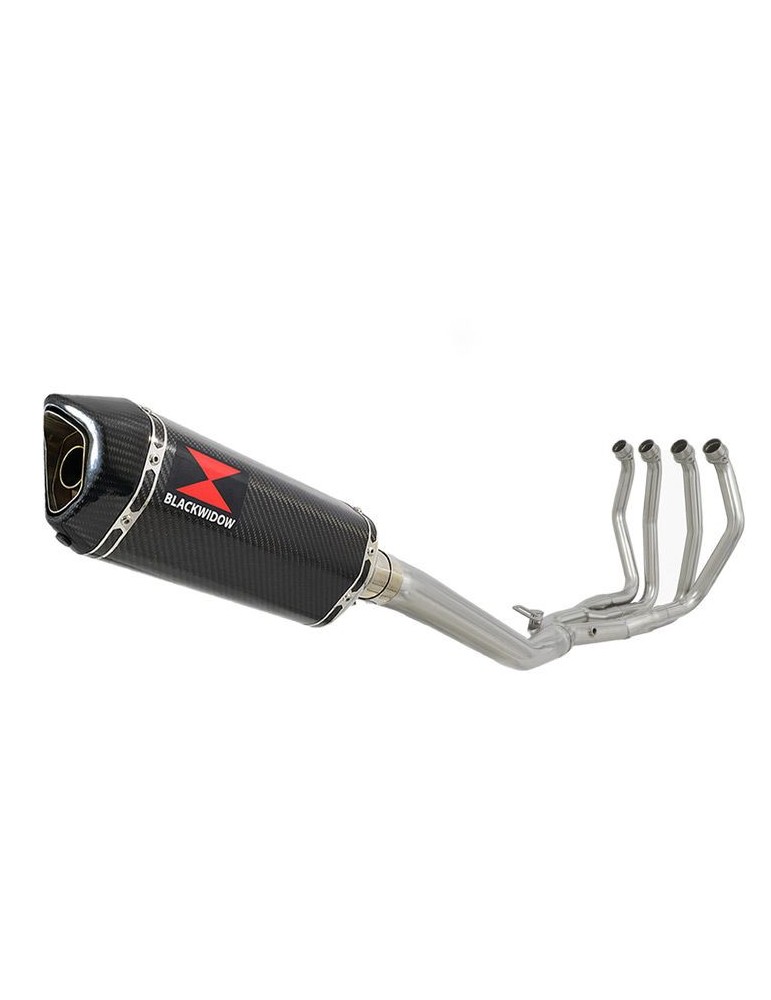 GSX1300R GSX 1300 R HAYABUSA 1999-2007 4-1 Ligne complète & Silencieux Hexagonale En Carbone 300mm