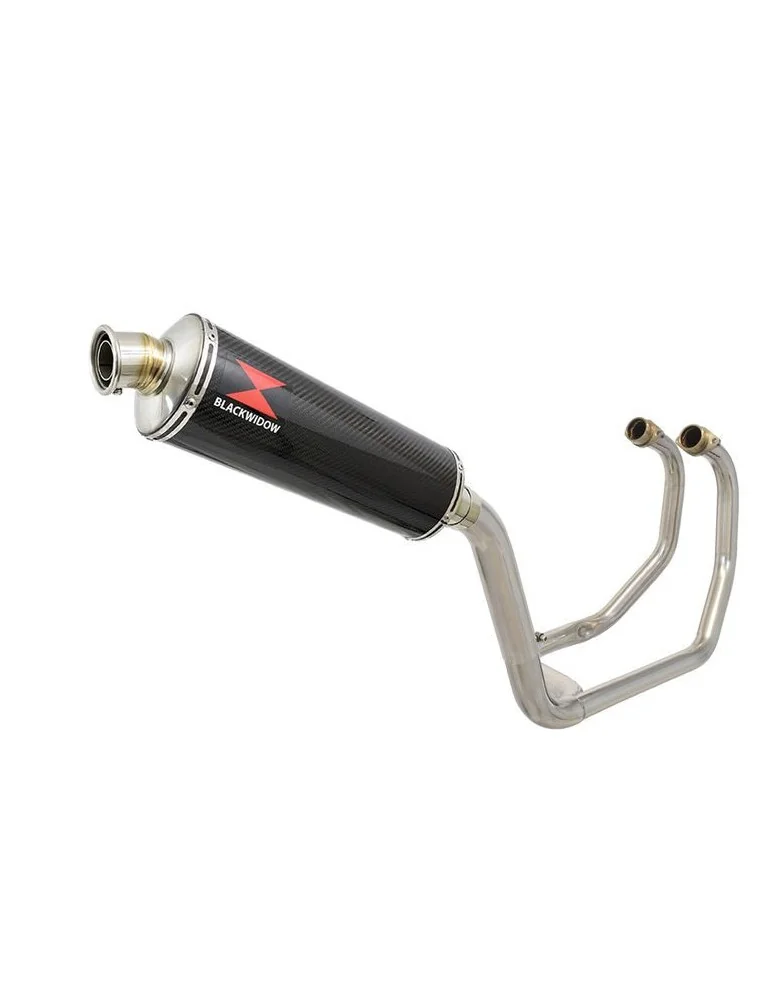 GSX1300R GSX 1300 R HAYABUSA 1999-2007 4-1 Ligne complète & Silencieux Ovale En Carbone 400mm