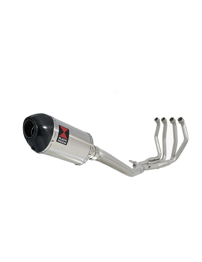 GSX1300R GSX 1300 R HAYABUSA 1999-2007 4-1 Ligne complète & Silencieux Ovale En Inox + Canule En Carbone 200mm