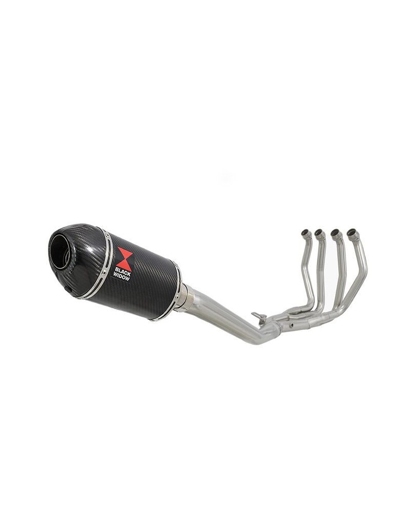 GSX1300R GSX 1300 R HAYABUSA 1999-2007 4-1 Ligne complète & Silencieux Ovale En Carbone 200mm